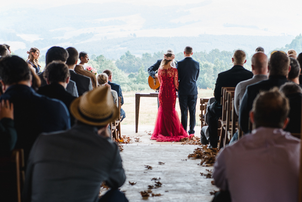 Rustic Red Dress Wedding With Home-made Details: Mckenna & Calvin