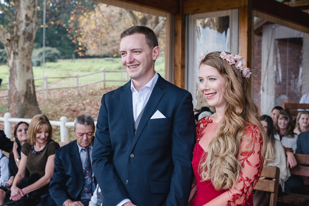 Rustic Red Dress Wedding With Home-made Details: Mckenna & Calvin