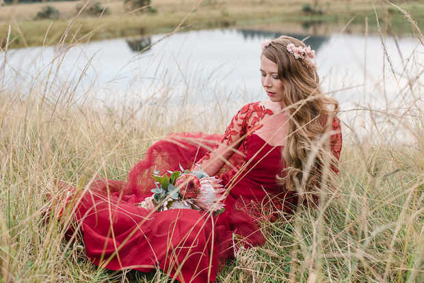 Rustic Red Dress Wedding With Home-made Details: Mckenna & Calvin