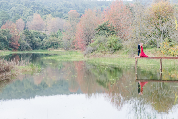 Rustic Red Dress Wedding With Home-made Details: Mckenna & Calvin