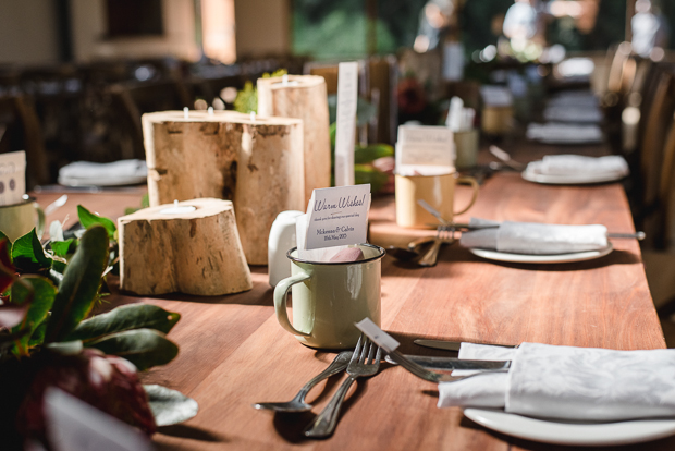 Rustic Red Dress Wedding With Home-made Details: Mckenna & Calvin