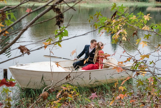 Rustic Red Dress Wedding With Home-made Details: Mckenna & Calvin