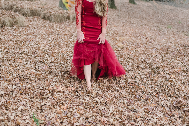 Rustic Red Dress Wedding With Home-made Details: Mckenna & Calvin