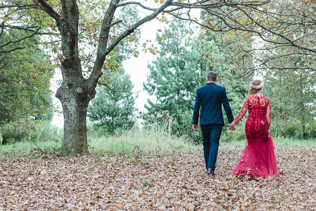 Rustic Red Dress Wedding With Home-made Details: Mckenna & Calvin