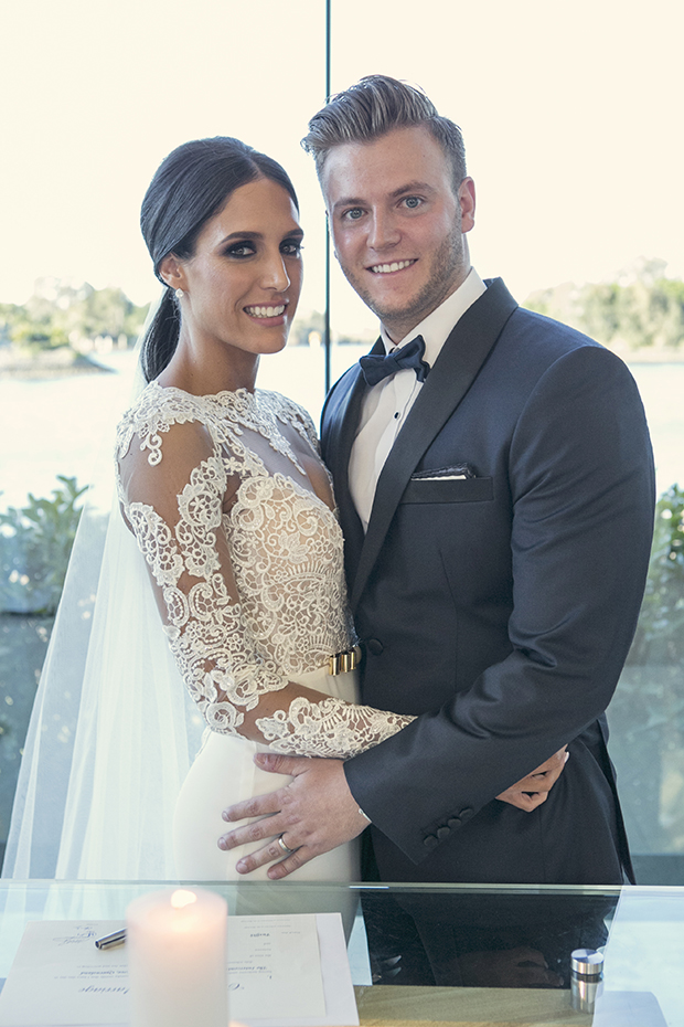 A Lace Loving, Berta Bridal Inspired Bride: Michelle & Adam