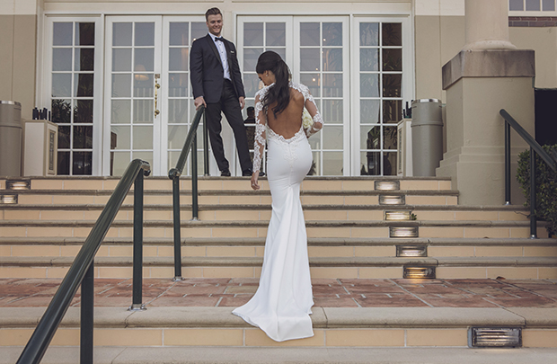 A Lace Loving, Berta Bridal Inspired Bride: Michelle & Adam