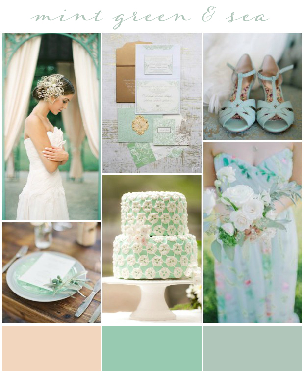 Mint Green & Sea: Wedding Inspiration Colour & Ideas