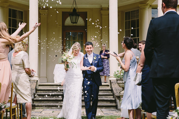 Pretty, Relaxed Rockley Manor Wedding With Muted Wild Flower Florals: Errol & Emma