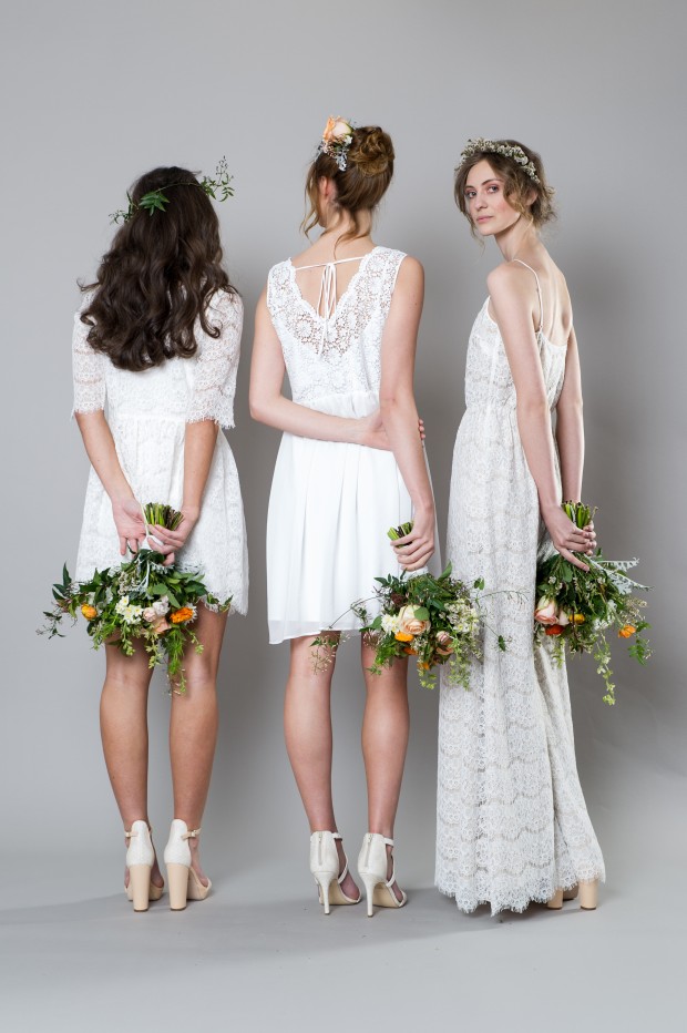 Stylish White Bridemaid Dresses Captivating Bridesmaids by Sally Eagle (10)