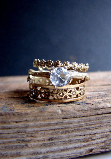 smoky quartz and gold wedding inspirations