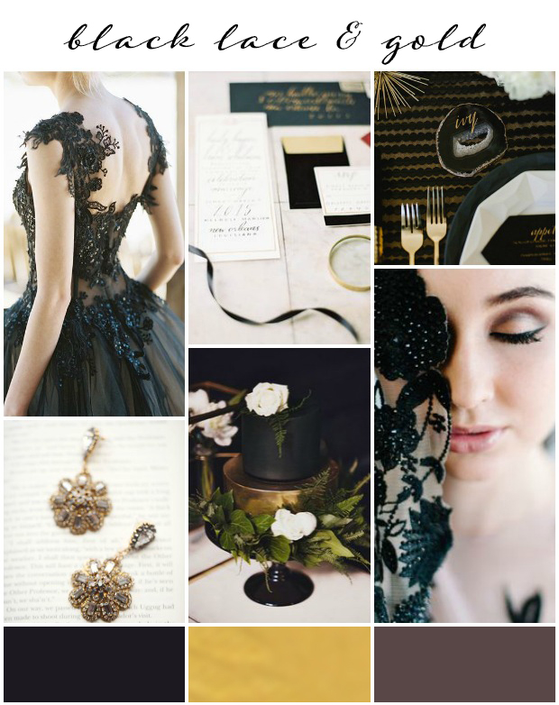 Black & Gold Wedding Inspiration: Colour Ideas