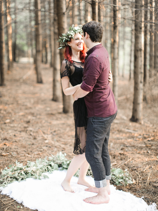 Beautiful Fine Art 'Woodland' Engagement Shoot With Autumnal Colours: Tyler & Laiken