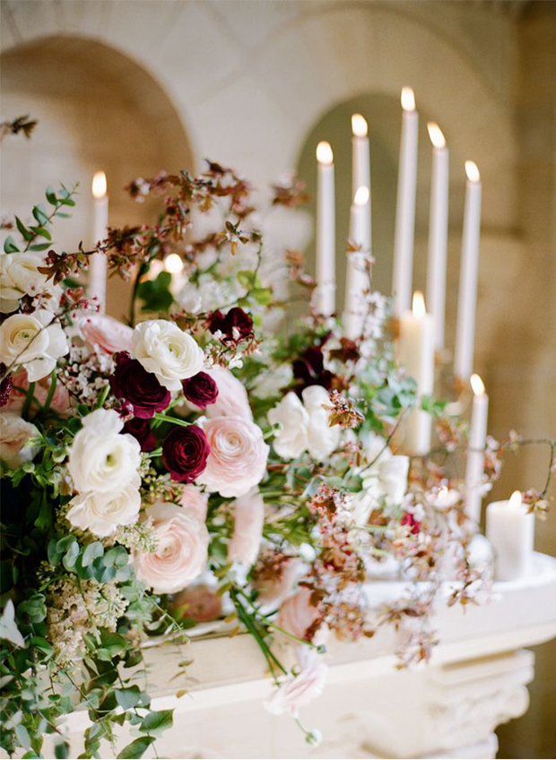 Winter Garnet Wedding Inspiration & Colour Ideas