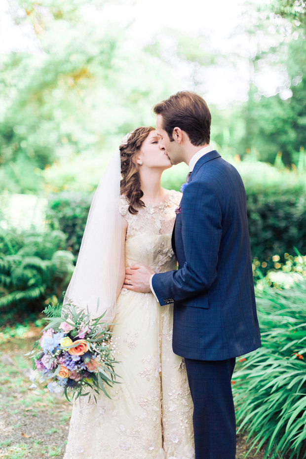 Pretty Bursts of Pastel Wedding with Elegant Champagne Tones: Emily & Mike