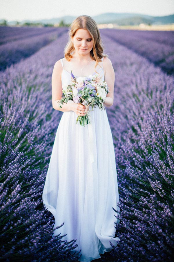 Amazing Lavender Fields Real Wedding