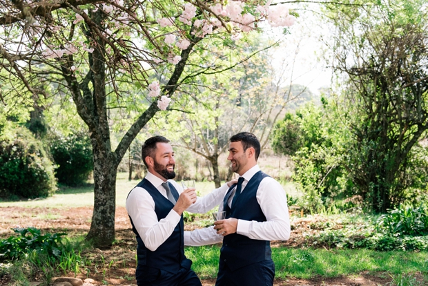 Dreamy Pink Blush & Marsala Wedding In Cherry Blossom Orchard: Lana & Herman