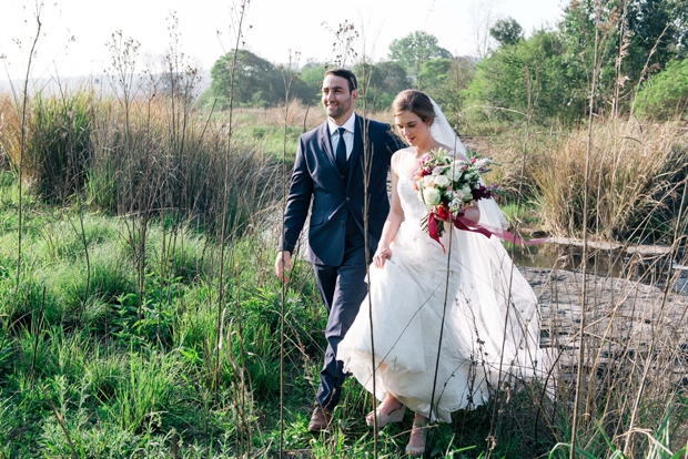 Dreamy Pink Blush & Marsala Wedding In Cherry Blossom Orchard: Lana & Herman