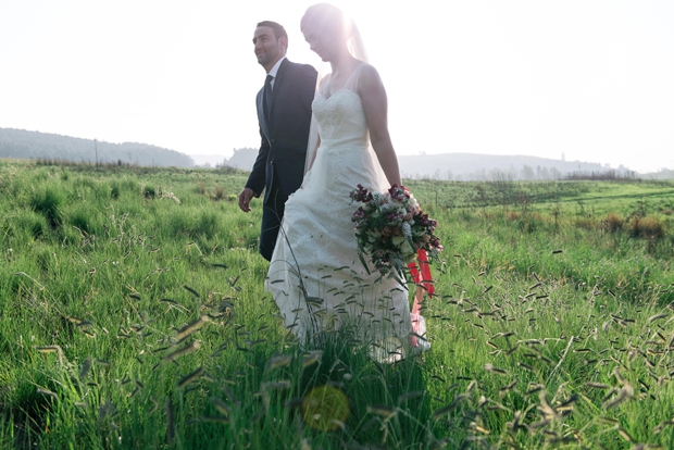 Dreamy Pink Blush & Marsala Wedding In Cherry Blossom Orchard: Lana & Herman