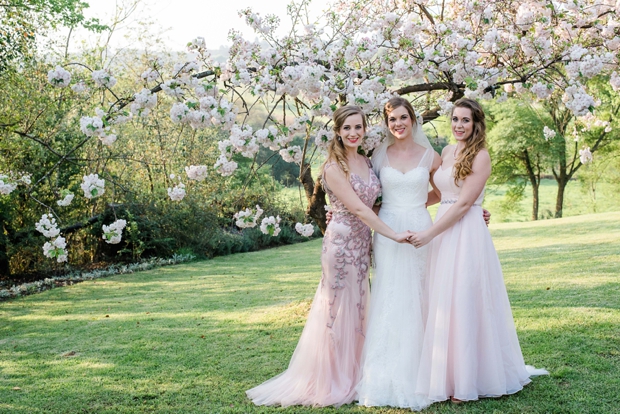 Dreamy Pink Blush & Marsala Wedding In Cherry Blossom Orchard: Lana & Herman