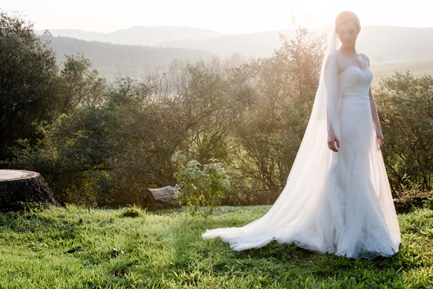 Dreamy Pink Blush & Marsala Wedding In Cherry Blossom Orchard: Lana & Herman