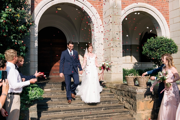 Dreamy Pink Blush & Marsala Wedding In Cherry Blossom Orchard: Lana & Herman