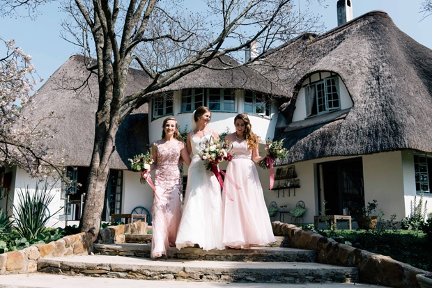 Dreamy Pink Blush & Marsala Wedding In Cherry Blossom Orchard: Lana & Herman