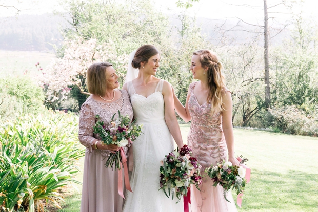 Dreamy Pink Blush & Marsala Wedding In Cherry Blossom Orchard: Lana & Herman