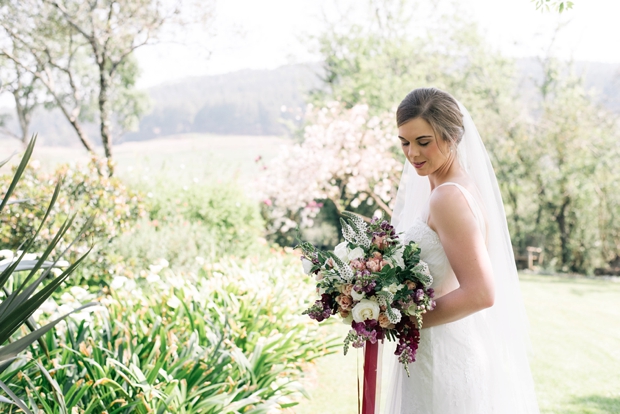 Dreamy Pink Blush & Marsala Wedding In Cherry Blossom Orchard: Lana & Herman