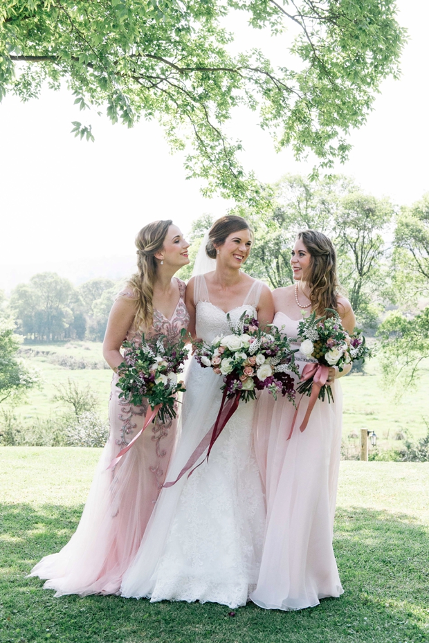 Dreamy Pink Blush & Marsala Wedding In Cherry Blossom Orchard: Lana & Herman