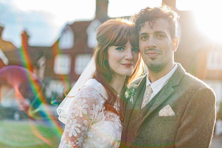 Gorgeous 60s Style Bride & Real Wedding with Kitsch Vintage Details: Amy & Martin