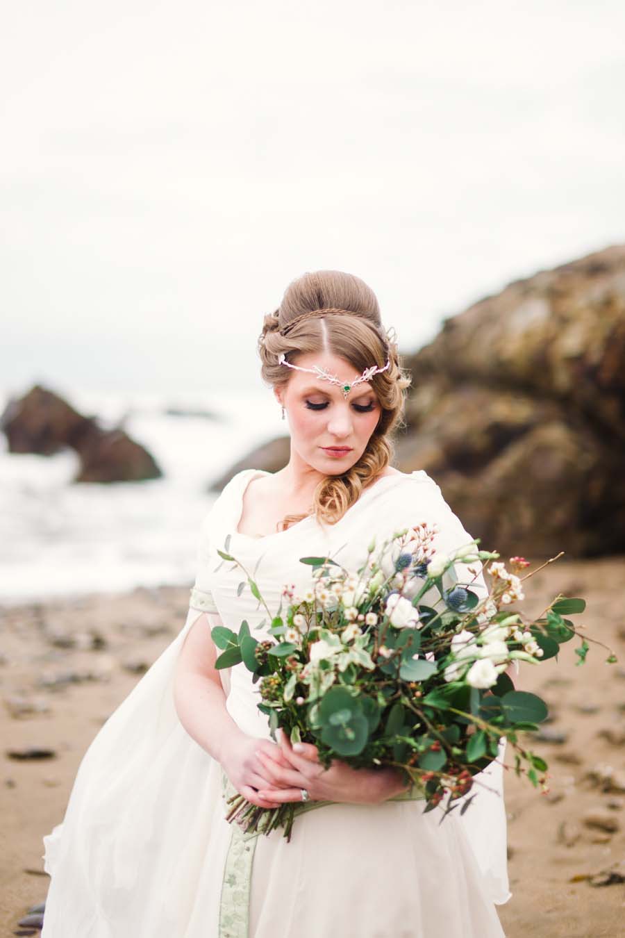 Bridal Editorial on the Cornish Coast With a Beautiful Celtic Wedding ...