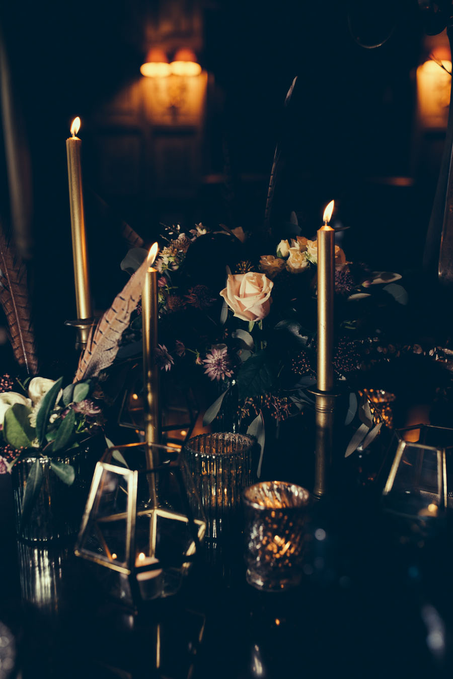 A Deeply Decadent 'Winter Themed' Styled Shoot at a Country Manor!