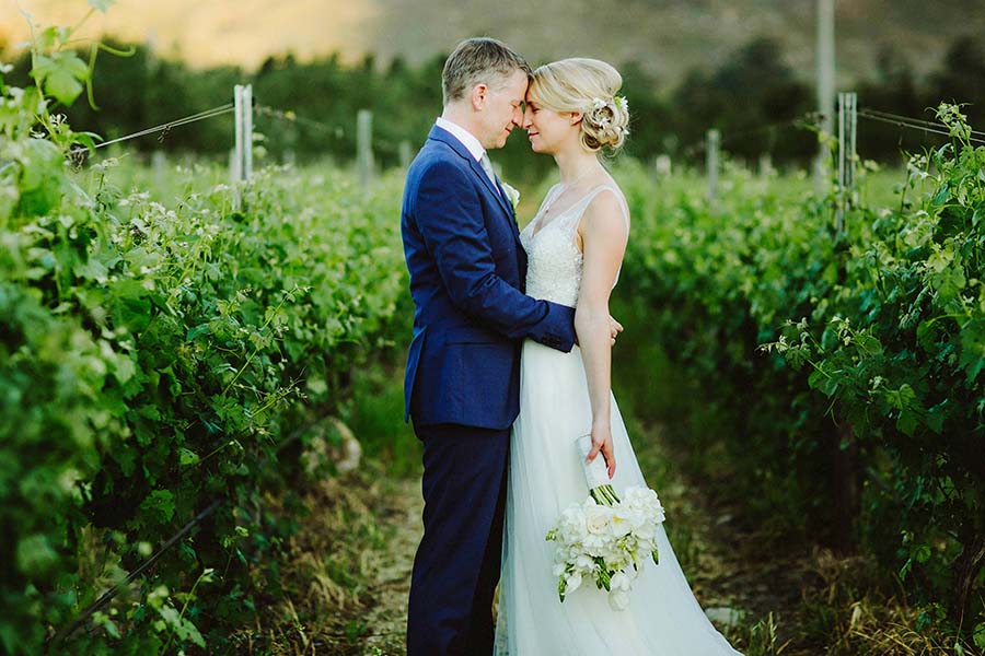 An Elegant Destination Wedding in a South African Vineyard: Katie & Simon