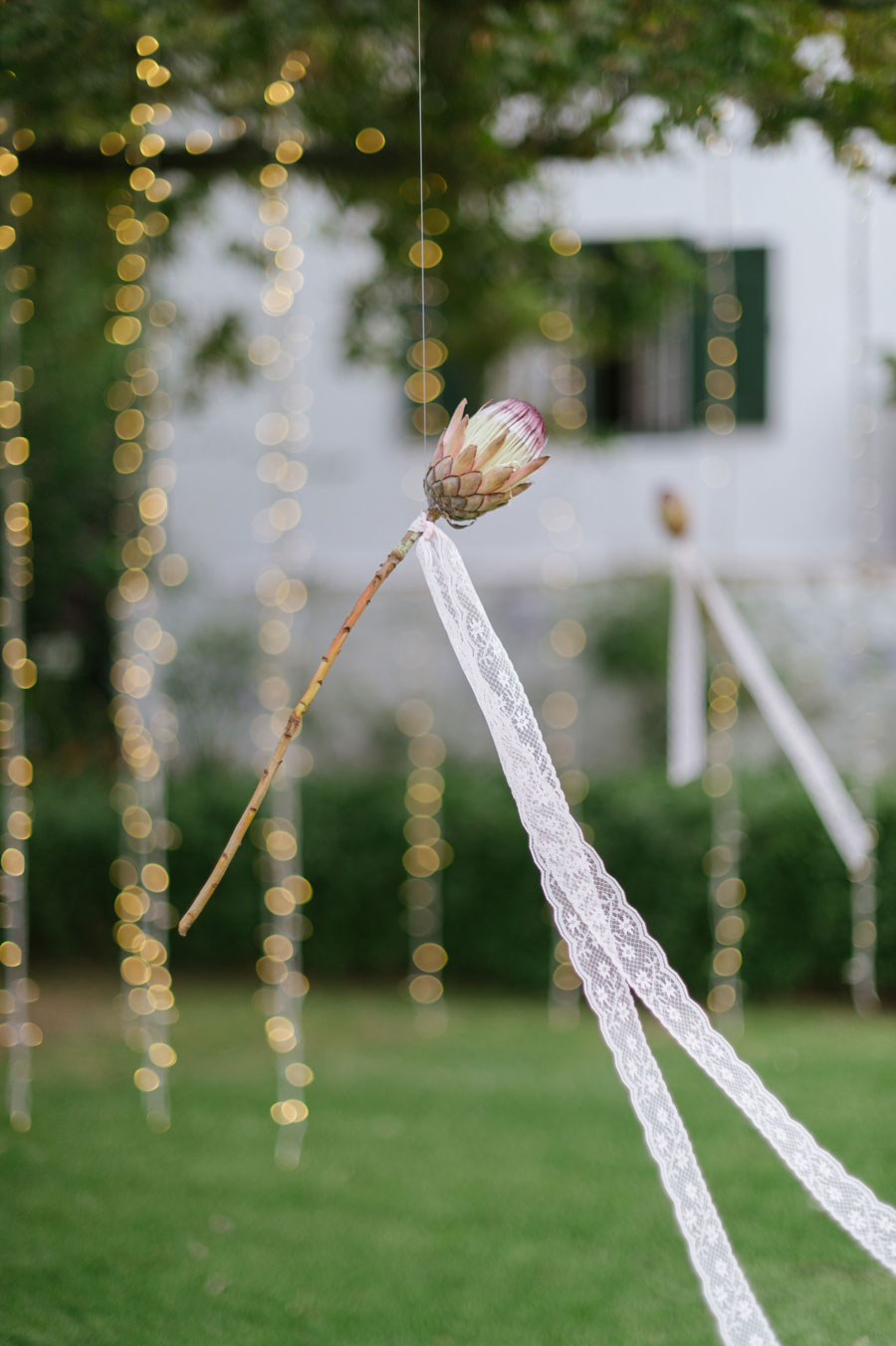 An Outdoor Fusion Wedding With Hanging Lights & Dreamcatchers: Piere & Merve