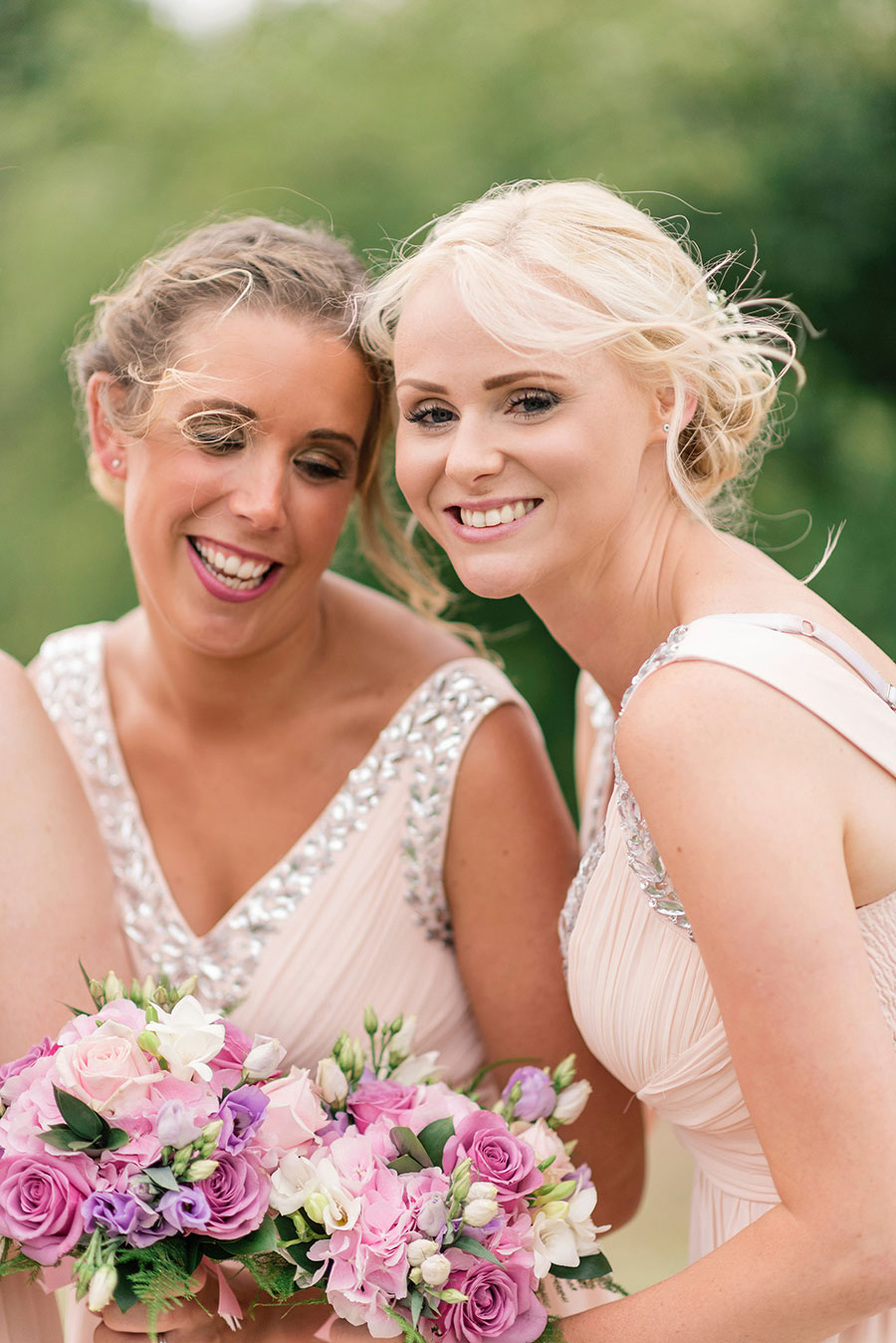 Romantic Pink, Neutral & Sparkle Wedding With Mori Lee Fishtail Gown ...