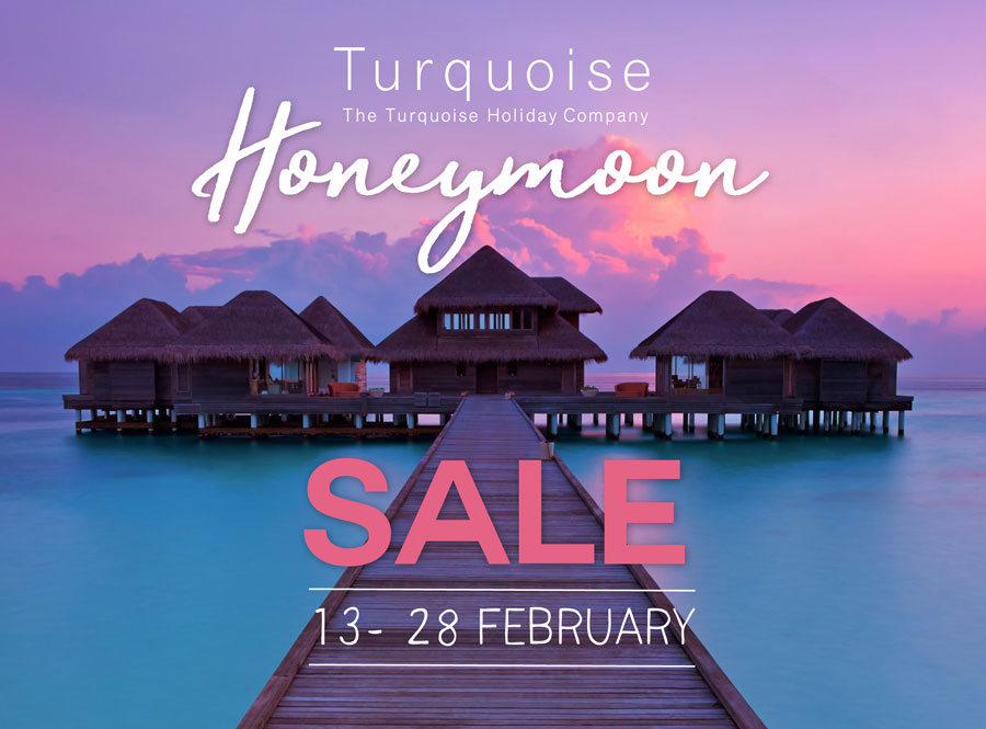 Save up to £6400 in the 2017 Turquoise Holidays Honeymoon Sale