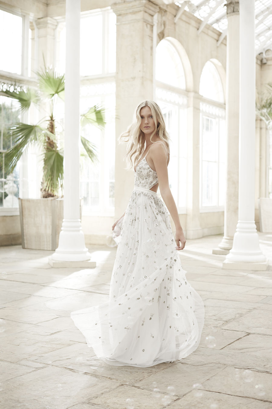 Delicate Bell Sleeve Gown | Liylah | Modest Gown Rental