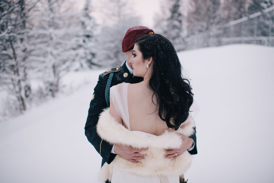 Dark & Romantic, Jewel Toned Wedding in Alaska: Caitlin & Jason