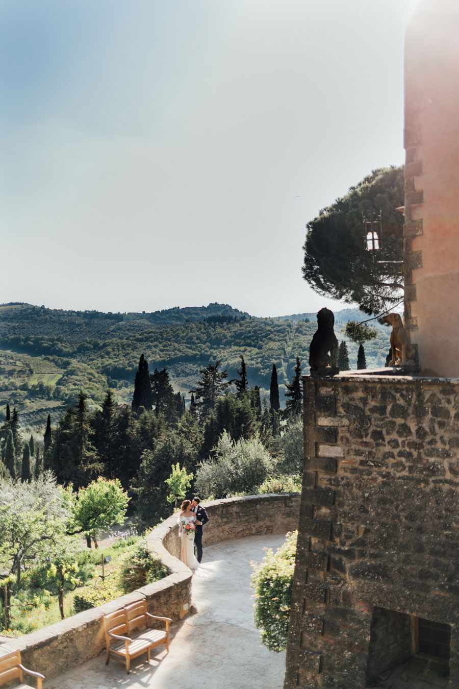 Peach & Coral, An Intimate Elopement in Tuscany: Tanya & Maciej