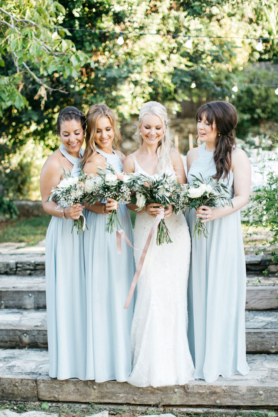 Beautiful Rustic Villa Wedding in Crete With a Muted Pastel Colour ...