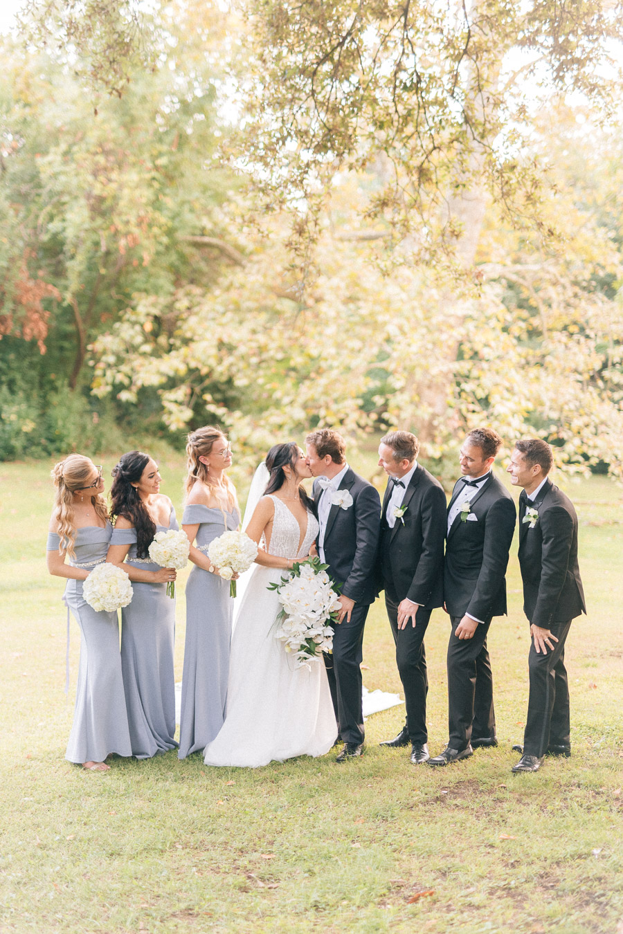 An Elegant White & Dusty Grey Destination Wedding In Italy: Alexis & Robert