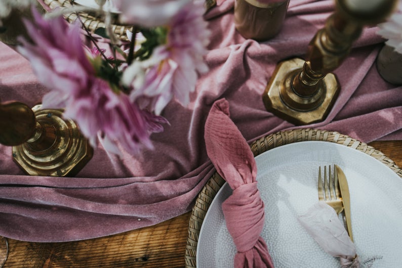 DIY Tutorial: Fabric Napkin Rings - Boho Wedding Blog