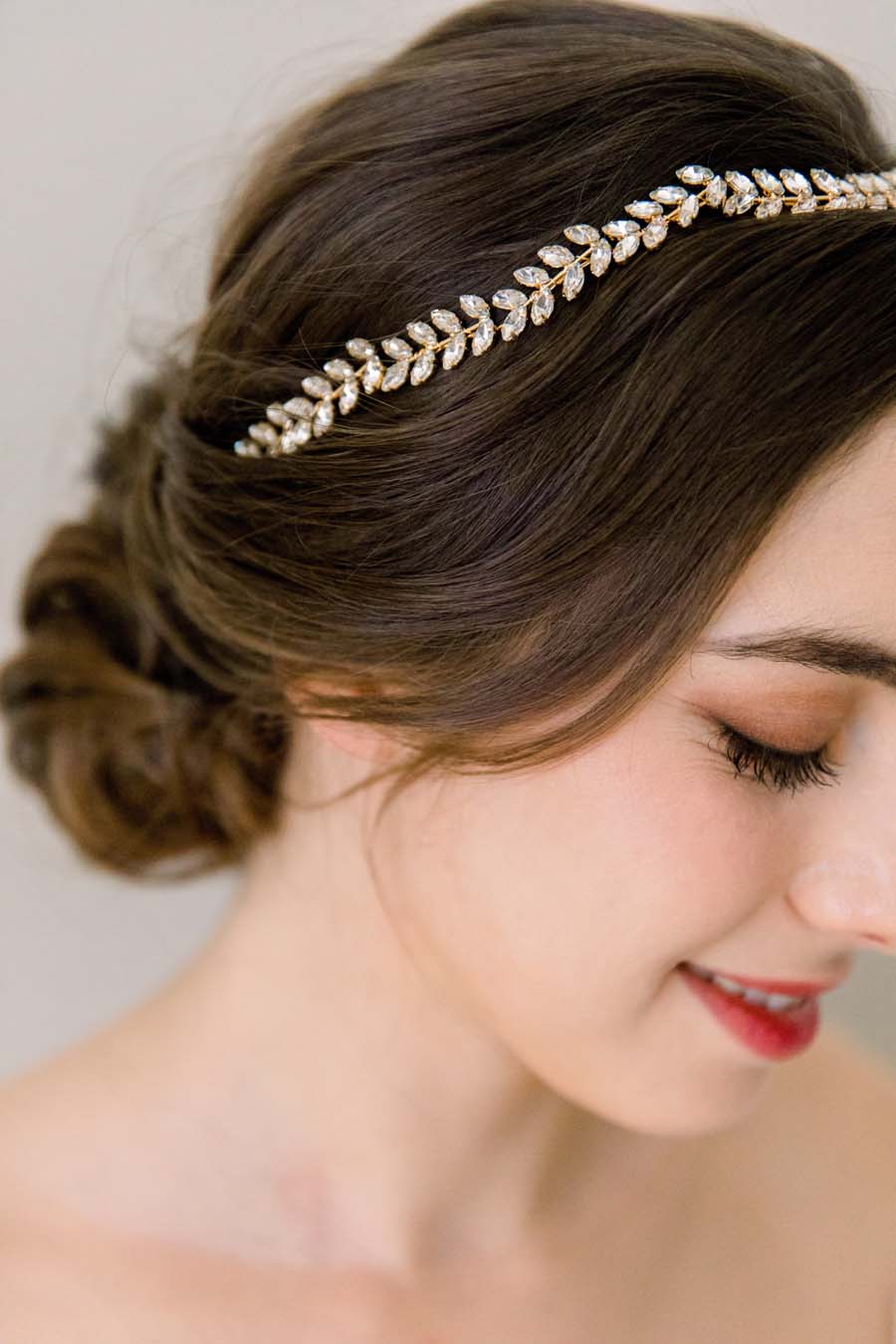SWEETV Luxury Rhinestone Wedding Belt Bridal Sash Belt Crystal Dress Headband DIY Accessories 